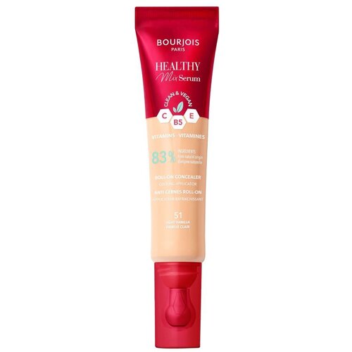 Bourjois Healthy Mix Serum Clean & Vegan Roll-on Concealer korektor z učinkom seruma za okoli oči 13 ml Odtenek 51 light vanilla Cene