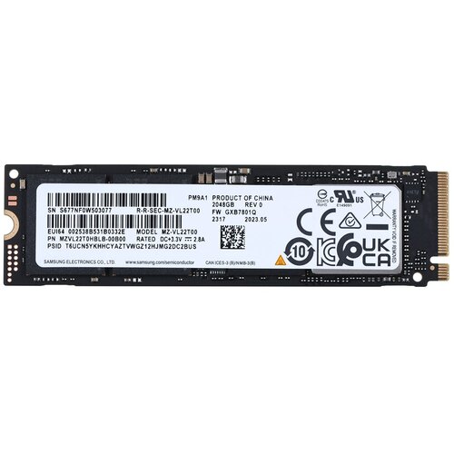 SAMSUNG SEMICONDUCTOR SSD Samsung PM9A1 2TB Nvme PCIe 4.0 M.2 (22x80) MZVL22T0HBLB-00B00 Cijene