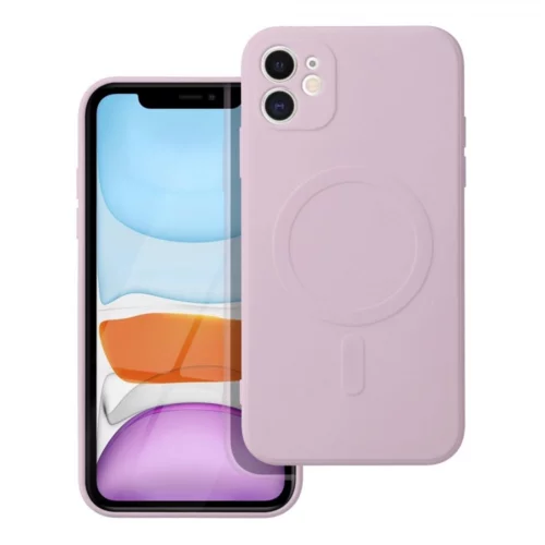 Onasi silikonski ovitek MagSafe za iPhone 12 / iPhone 12 Pro - mat roza