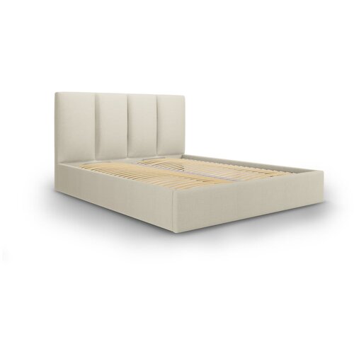 Mazzini Beds bež zakonska postelja Juniper, 160 x 200 cm Cene