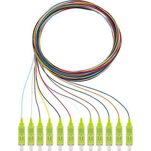 Rutenbeck 228040702 steklena vlakna optična vlakna priključni kabel [12x moški konektor sc - 12x prosti konec] Multimode OM5, (20430684) Cene