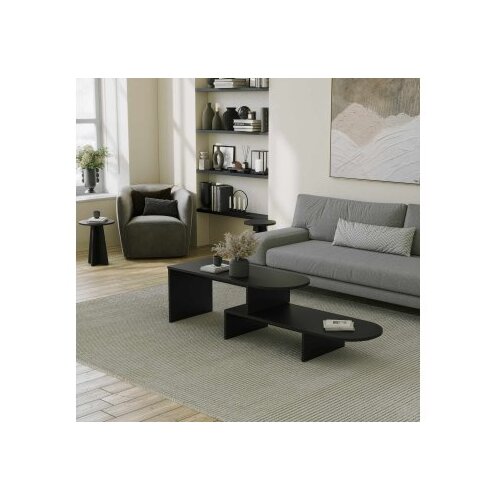 Hanah home Set stočića za kafu Puzzle Black Cene