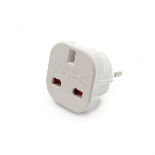  JWD-UKEU Adapter za utikač UK na EU, Šuko, Beli Cene