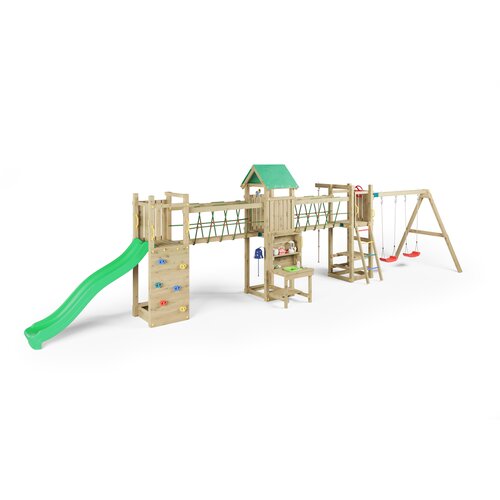 Fungoo Set SPACE LONGER - drveno vrtno igrali&amp;scaron;te Slike