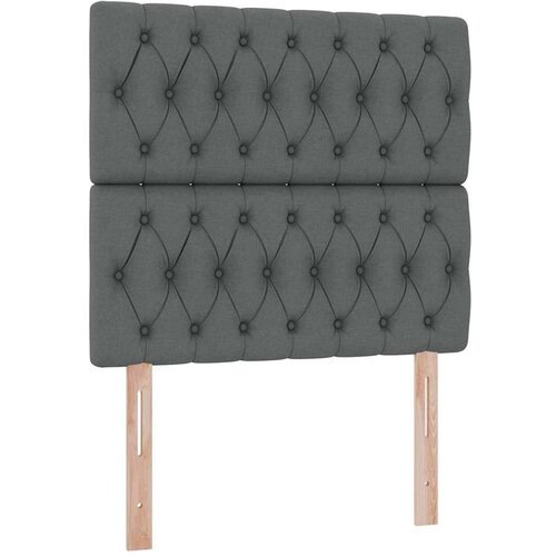  Krevet s madracem i skladi&amp;scaron;tem Tamno siva 90 x 200 cm Poliester - Tamno siva 90 x 200 cm Dizajn s jastučićima Slike