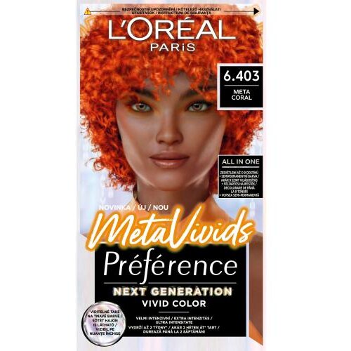 L´Oréal Paris Préférence Meta Vivids barva za lase 75 ml Odtenek 6.403 meta coral za ženske Cene