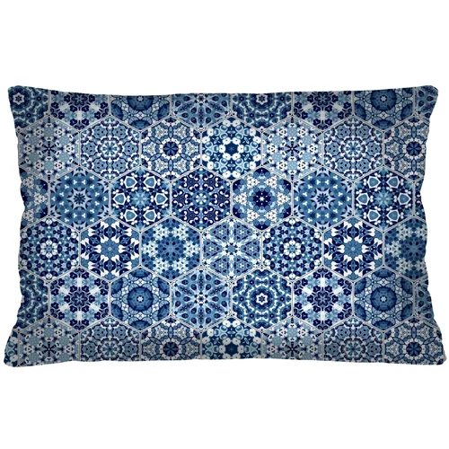 Bertoni Home Unisex's Rectangular Pillow Malaga Navy Blue