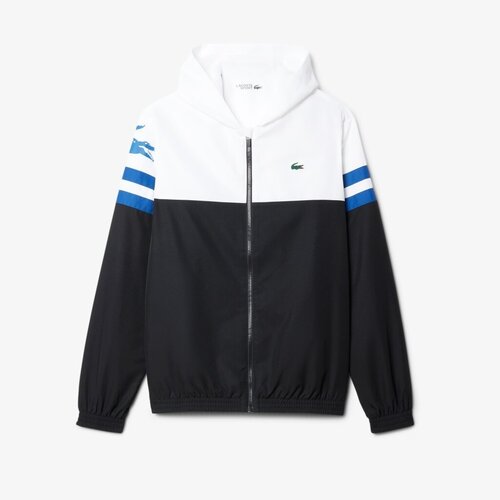 Lacoste TENNIS WATER-REPELLENT HOODED JACKET Crna Slike