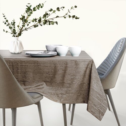 AmeliaHome stolnjak Vesta s man&amp;scaron;etom 120x120 cm, cappuccino Slike