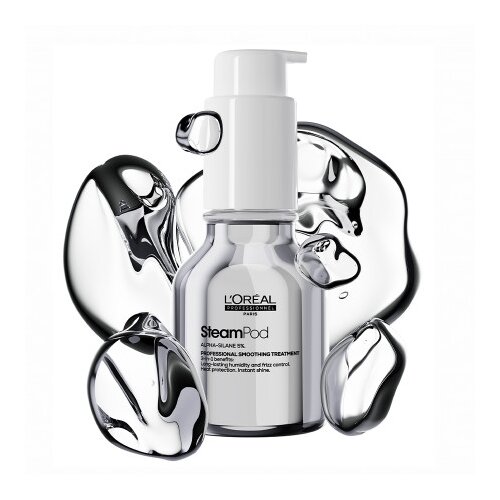 L&amp;acute;Or&amp;eacute;al Paris Steampod Professionnal Smoothing Treatment serum za za&amp;scaron;titu kose od topline i vlage 50 ml Slike