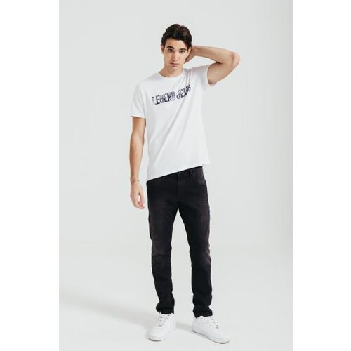 Legendww muška  jeans majica u beloj boji 6460-9368-01 Cene