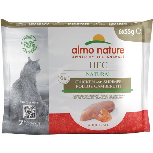 HFC Varčno pakiranje Almo Nature Natural vrečke 24 x 55 g - Piščanec & kozice Cene