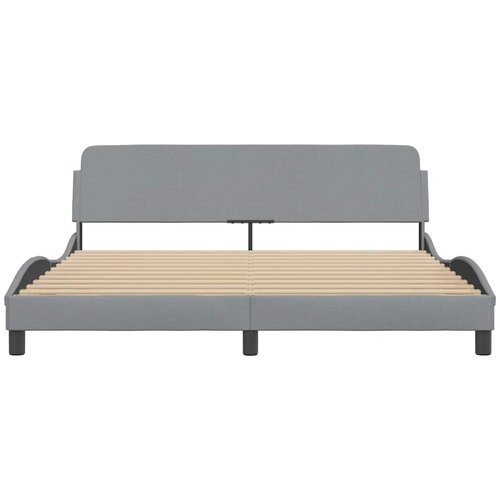  Okvir za krevet Dover svjetlosivi 180x200 cm od tkanine Slike