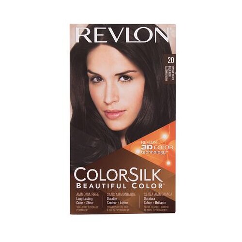 Revlon Colorsilk Beautiful Color barva za lase za vse vrste las 59,1 ml odtenek 20 Brown Black Slike