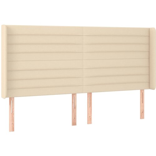 Maison Chic vzglavna omarica - nočna omarica - posteljna omarica z u&scaron;esi krem 163x16x118/128 cm blago, (21712032) Cene