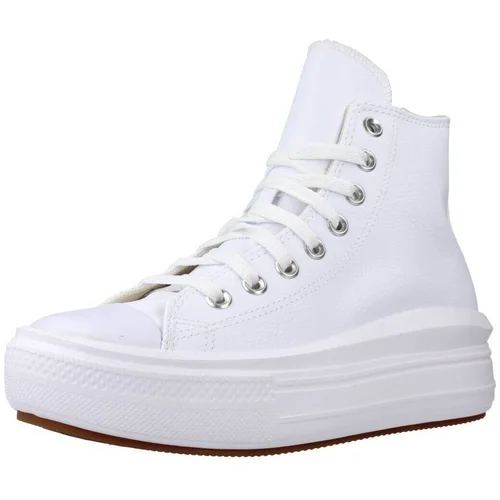 Converse Modne superge CHUCK TAYLOR ALL STAR MOVE PLATFORM FUNDATIONAL LEATHER Bela