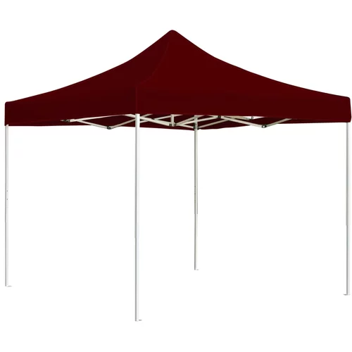  Profesionalni sklopivi šator za zabave aluminijski 2x2 m bordo