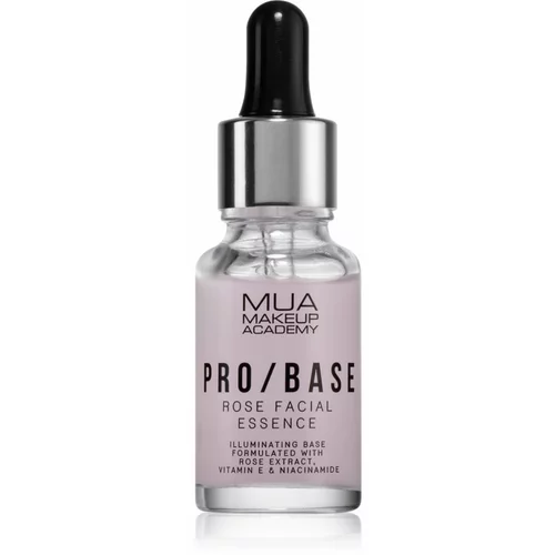 MUA Makeup Academy PRO/BASE posvetlitvena podlaga za make-up z izvlečki divje vrtnice 15 ml