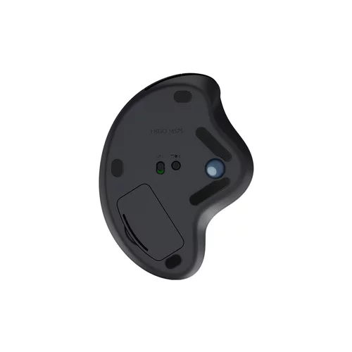 Logitech Miška ERGO M575 Wireless Trackball, Bluetooth, Unifying, grafitna barva