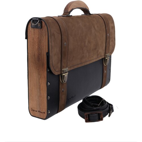 LIGNUM VITAE Torba za laptop Frankie 15.6&amp;quot;, Braon Slike