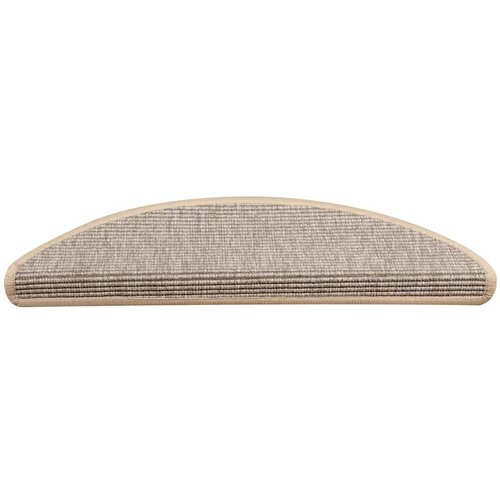  Prostirke za stepenice 15 kom 56x17x3 cm srebrne poluokrugle Slike