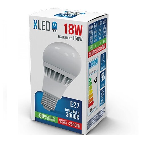 Xled LED SIJALICE E27/18W/1890LM/3000K/25000H/ Cene