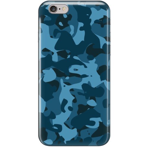 silikonska maska za iPhone 6/6S Camouflage Pattern Print tamno plava Slike