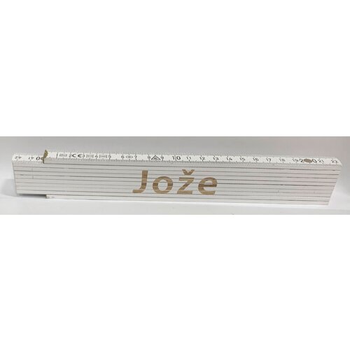HEKA Zložljiv meter (napis: Jože, bele barve, 2 m) Cene