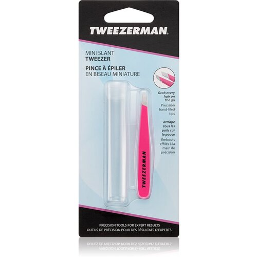 Tweezerman Mini Slant Tweezer - Neon Pink Cene