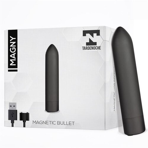 TARDENOCHE Magny Vibrating Bullet Magnetic USB Black Cene