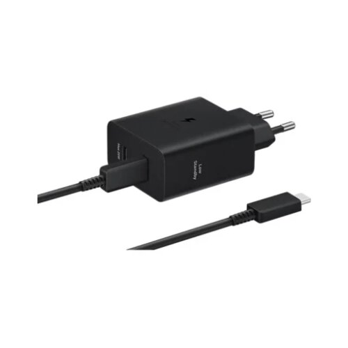 Samsung punjač 50W dual port + Type C kabl crna Slike