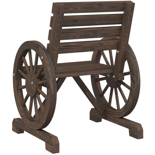  Vrtne stolice 2 kom 58 x 58 x 78,5 cm od masivne jelovine Slike