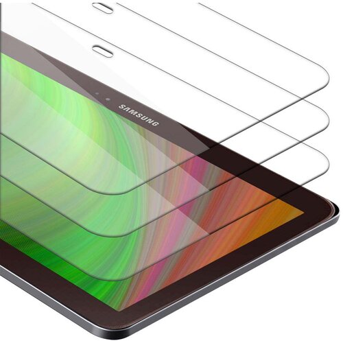 Cadorabo 3x Oklepna folija, združljiv z Samsung Galaxy Tab 3 (10.1 Zoll) v visoka prosojnost - 3-pack Kaljeno steklo za za&amp;scaron;čito zaslona s trdoto 9H in združljivostjo s 3D dotikom, (20548603) Slike