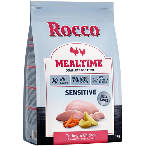 Rocco 10 % popusta na Mealtime suho pasjo hrano 1 kg! - Sensitive puran & piščanec Cene