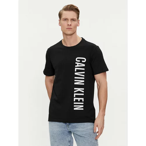 Calvin Klein Swimwear Majica KM0KM00998 Črna Regular Fit