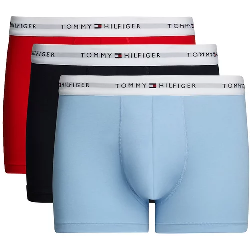 Tommy Hilfiger Underwear Boksarice 'Essential' svetlo modra / rdeča / črna / bela