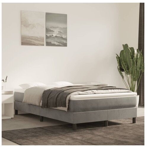  Madrac s oprugama svjetlosivi 120x200x20 cm bar&scaron;unasti Cijene
