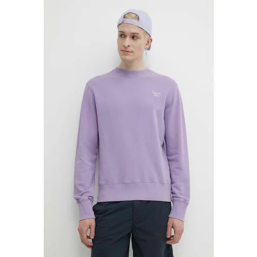 Superdry Bombažen pulover moška, vijolična barva