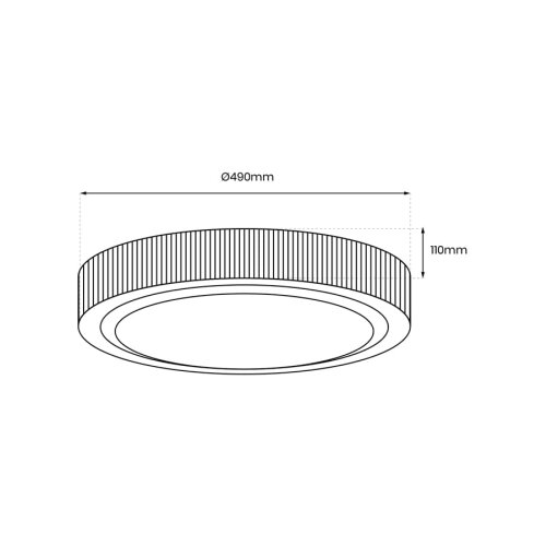  LED plafonsko svetlo MIRI LED/34W/230V prečnik 49 cm Slike