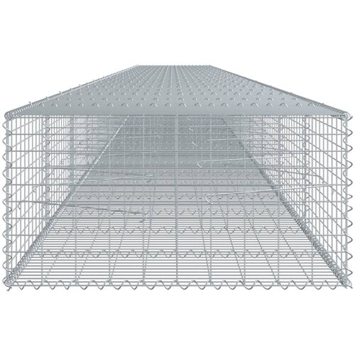  Gabionska ko&amp;scaron;ara s poklopcem 1200x100x50 cm pocinčano željezo Slike