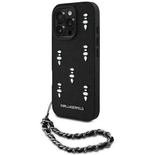 Karl Lagerfeld OVITEK SAFFIANO CRYSTALS ZA IPHONE 16 PRO Z ZA&Scaron;ČITO VERIŽICE STYLE, (5000014076) Cene