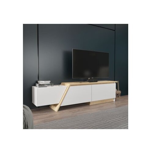 Hanah home tv polica zonas white sapphire oak Slike