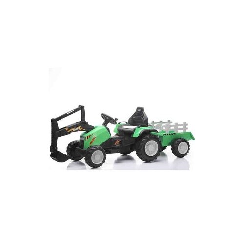  Traktor sa prikolicom i ka&amp;scaron;ikom zeleni 13702 Slike