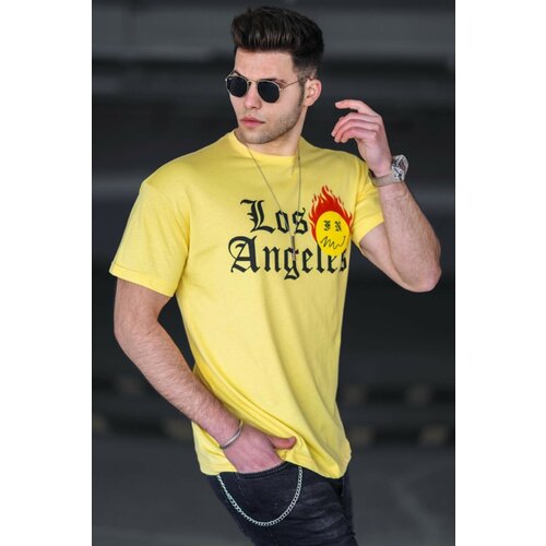 Madmext T-Shirt - Yellow - Regular fit Cene