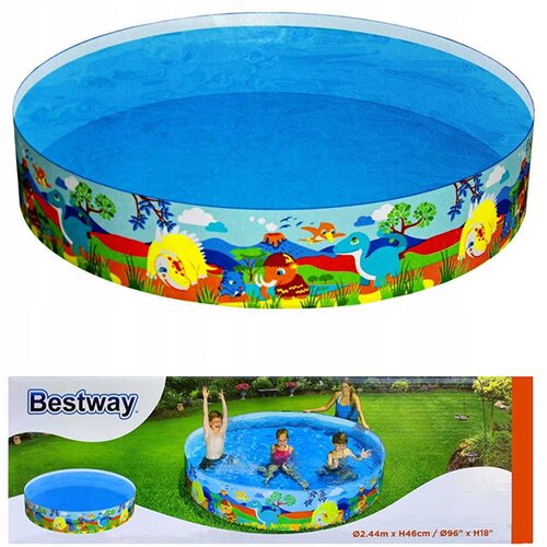 Bestway Bazen za decu Dinosaurus 244x46cm 55001 Slike