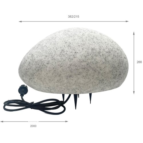  Spolja&amp;scaron;nja dekorativna svetiljka LUMISTONE 1xE27/15W/230V IP65 prečnik 38 cm Slike