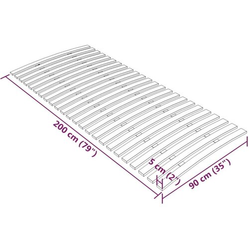 VidaXL letveno dno za posteljo 24 letvic 90x200 cm Slike