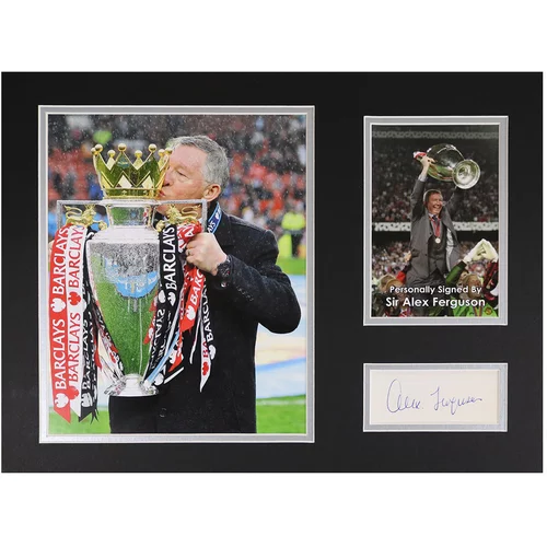 Sir Alex Ferguson Signed 16"x12" Photo Display Man Utd Autograph Memorabilia COA