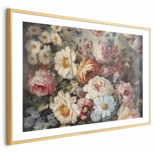  Plakat Scent of Garden Flowers 30x21 Zlatni okvir s margom Cijene