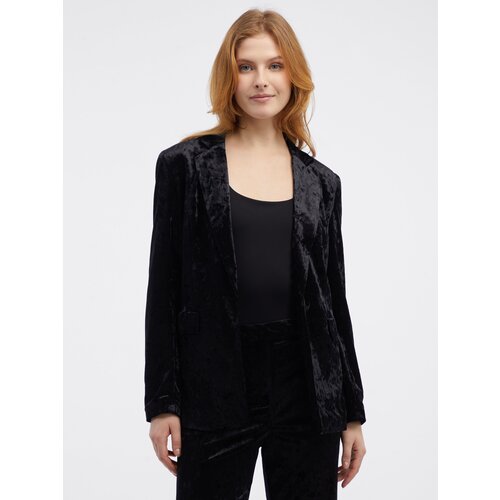 Orsay Black Women&amp;#039;s Velvet Jacket - Women&amp;#039;s Slike